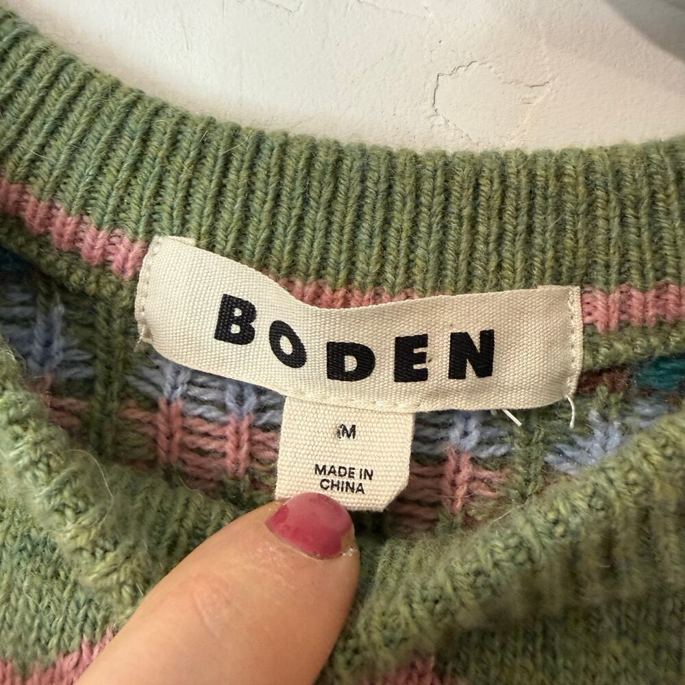 Boden Multicolor Patterned Sweater - image 4